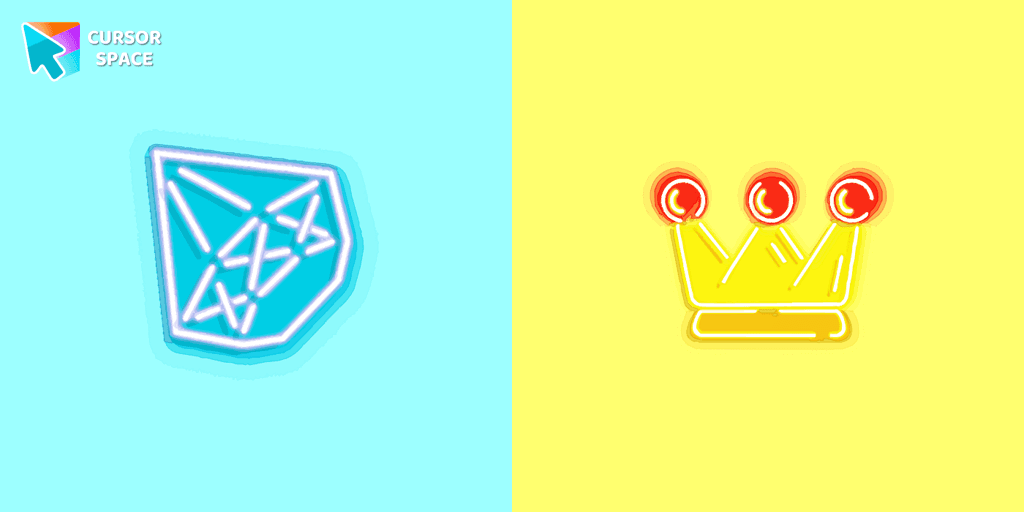 Diamond and crown cursors cursor pack